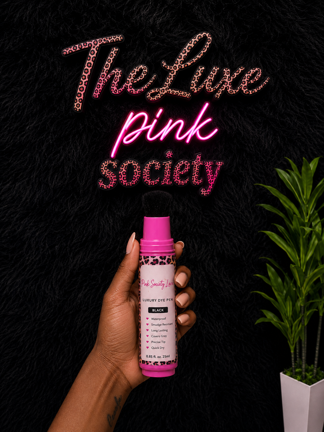 Pink society lace dye pen